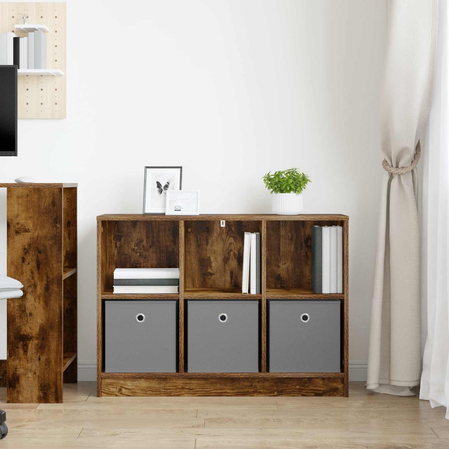 Sideboard Räuchereiche 88,5 x 27,5 x 63,5 cm