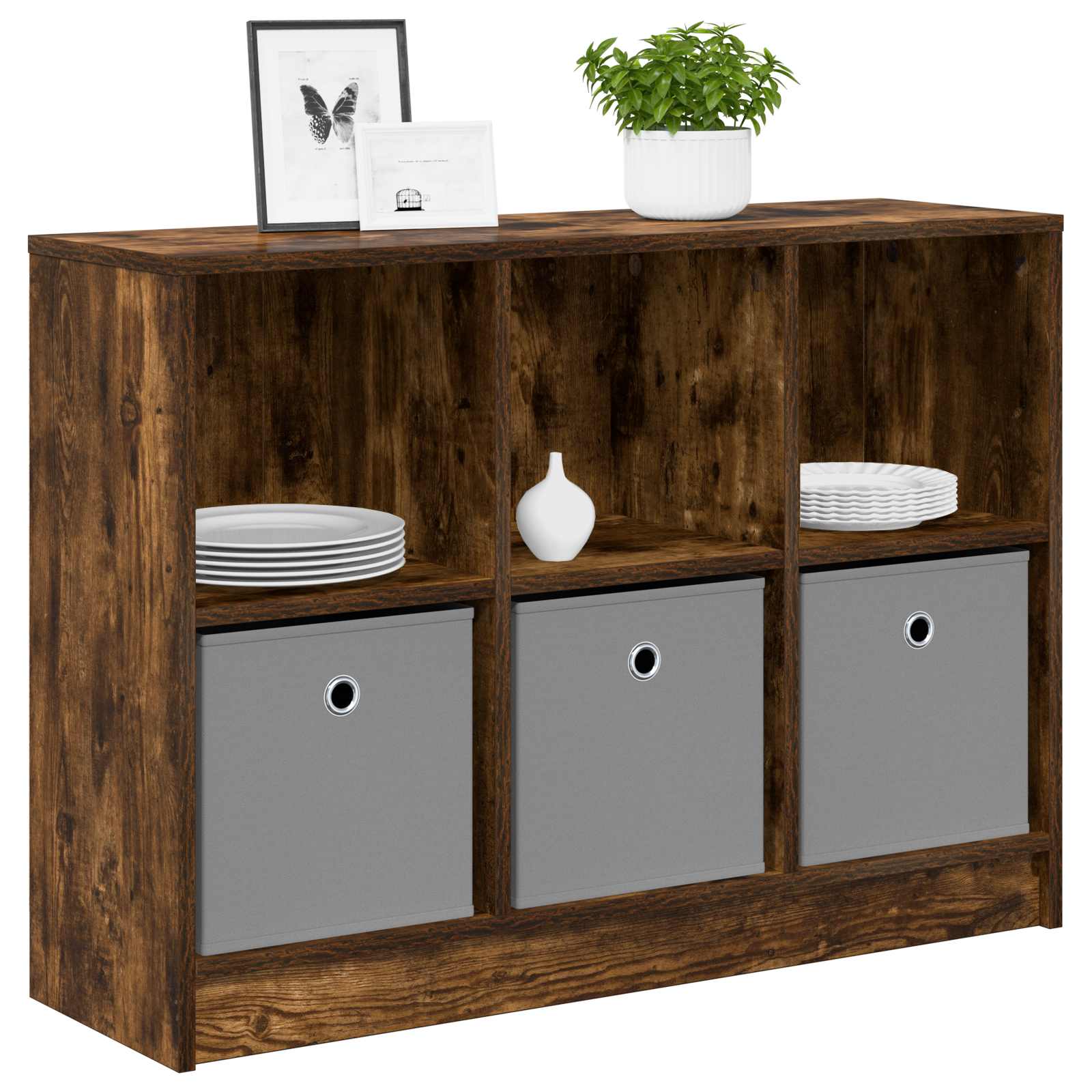 Sideboard Räuchereiche 88,5 x 27,5 x 63,5 cm