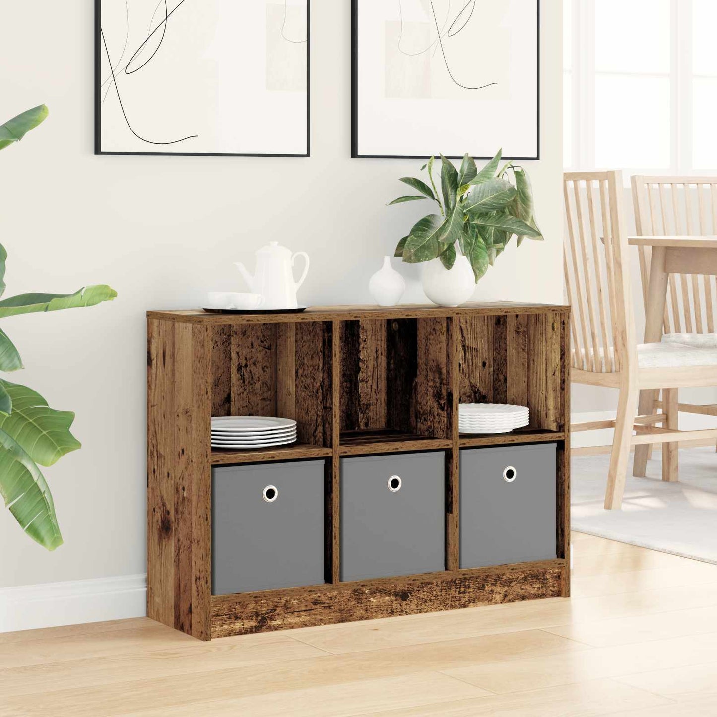 Sideboard Altholz 88,5 x 27,5 x 63,5 cm