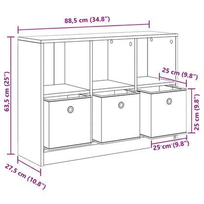 Sideboard Altholz 88,5 x 27,5 x 63,5 cm