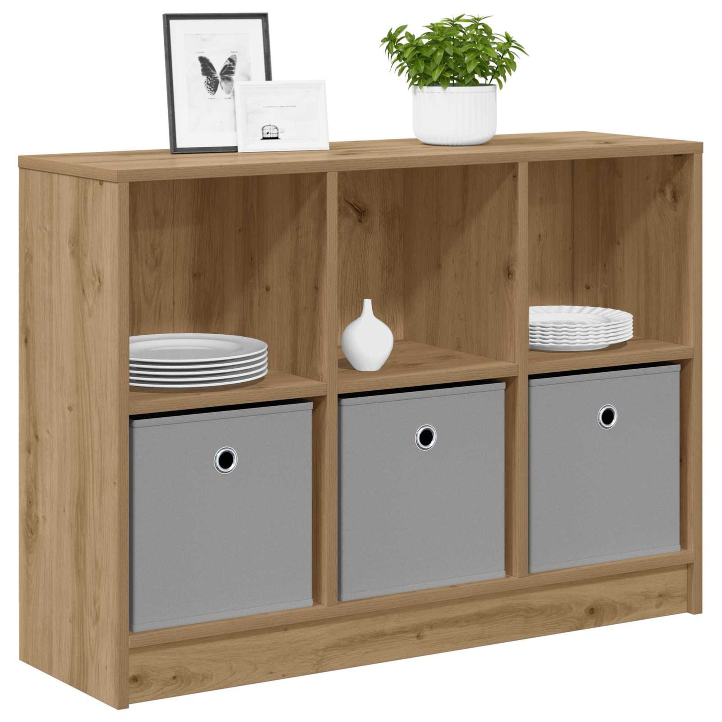 Sideboard Artisan-Eiche 88,5 x 27,5 x 63,5 cm