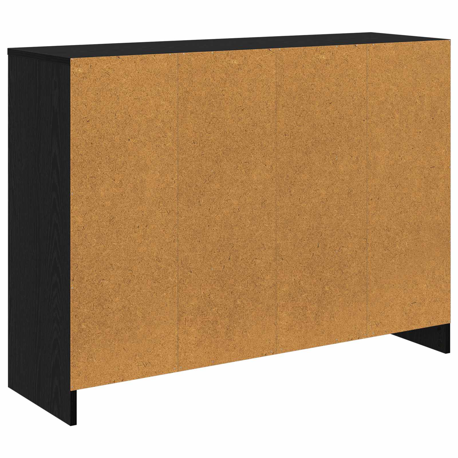 Sideboard Schwarz Eichen-Optik 102 x 32 x 73,5 cm