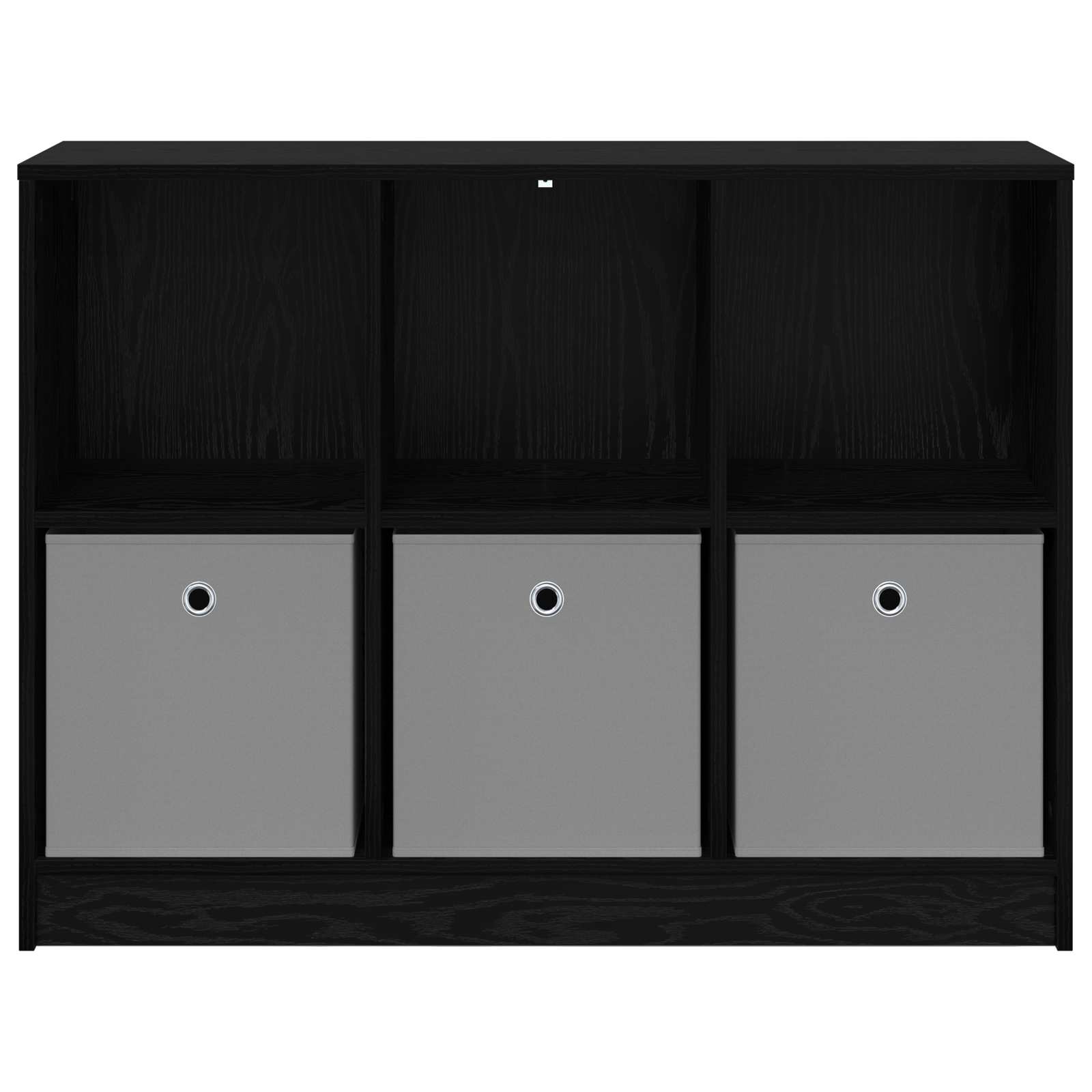 Sideboard Schwarz Eichen-Optik 102 x 32 x 73,5 cm