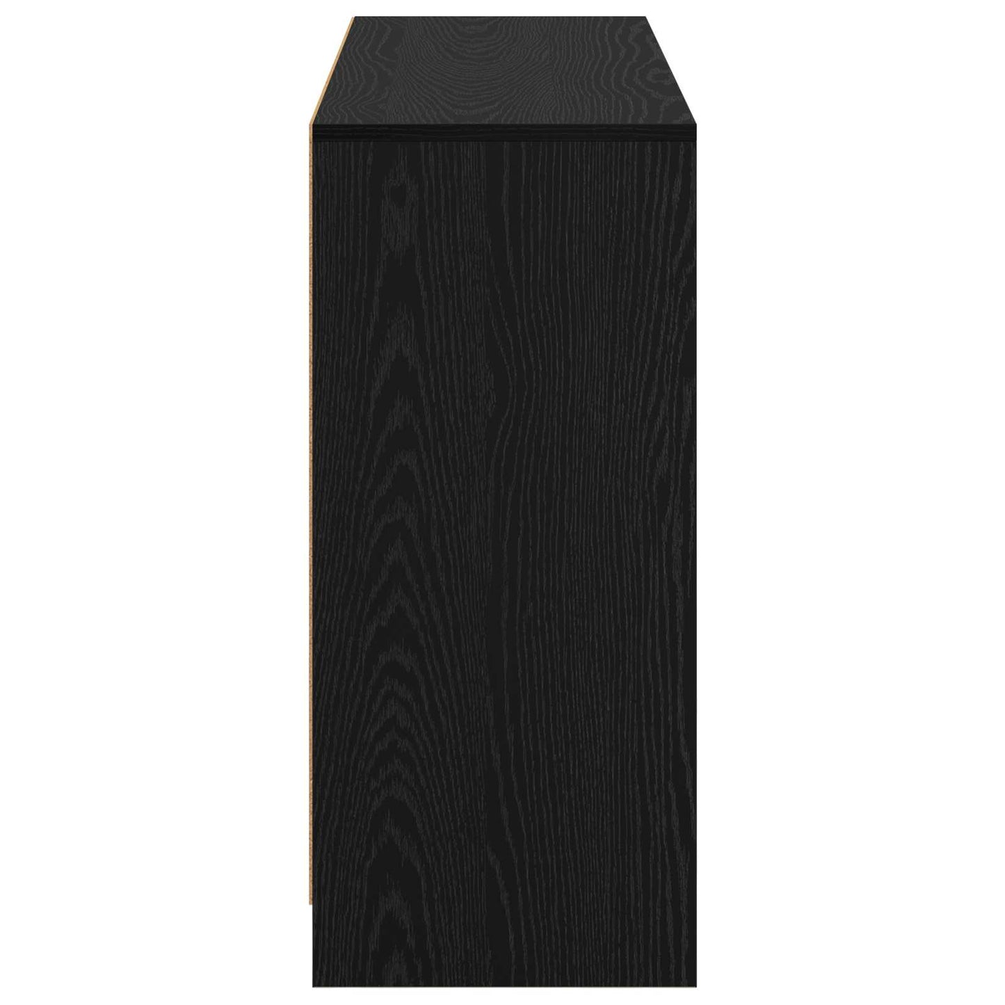 Sideboard Schwarz Eichen-Optik 102 x 32 x 73,5 cm