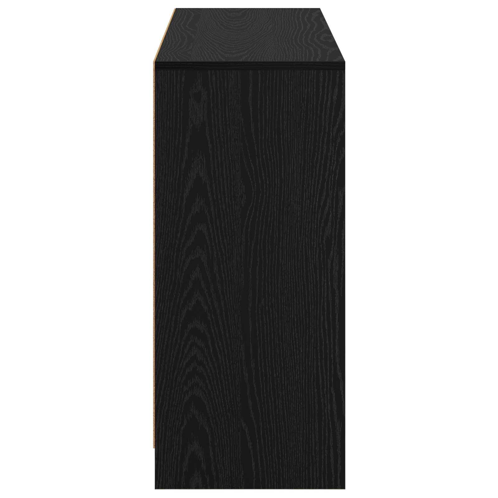 Sideboard Schwarz Eichen-Optik 102 x 32 x 73,5 cm