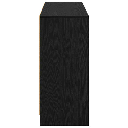 Sideboard Schwarz Eichen-Optik 102 x 32 x 73,5 cm