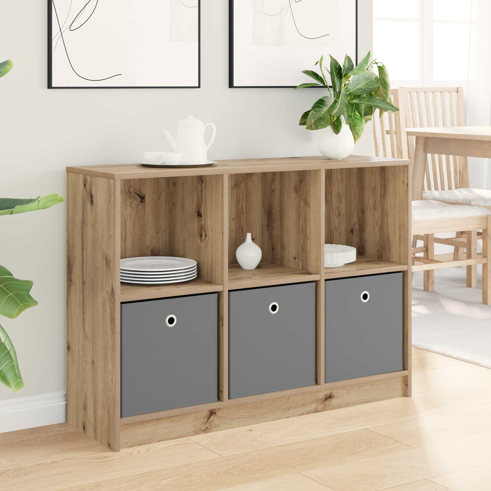 Sideboard Artisan-Eiche 102 x 32 x 73,5 cm