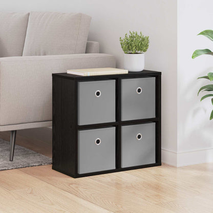 Sideboard Schwarz Eichen-Optik 49,5 x 22 x 47 cm