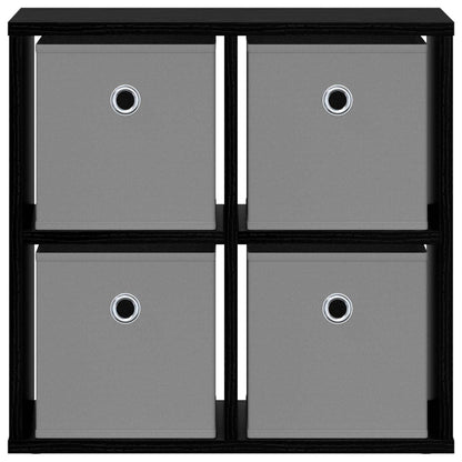 Sideboard Schwarz Eichen-Optik 49,5 x 22 x 47 cm