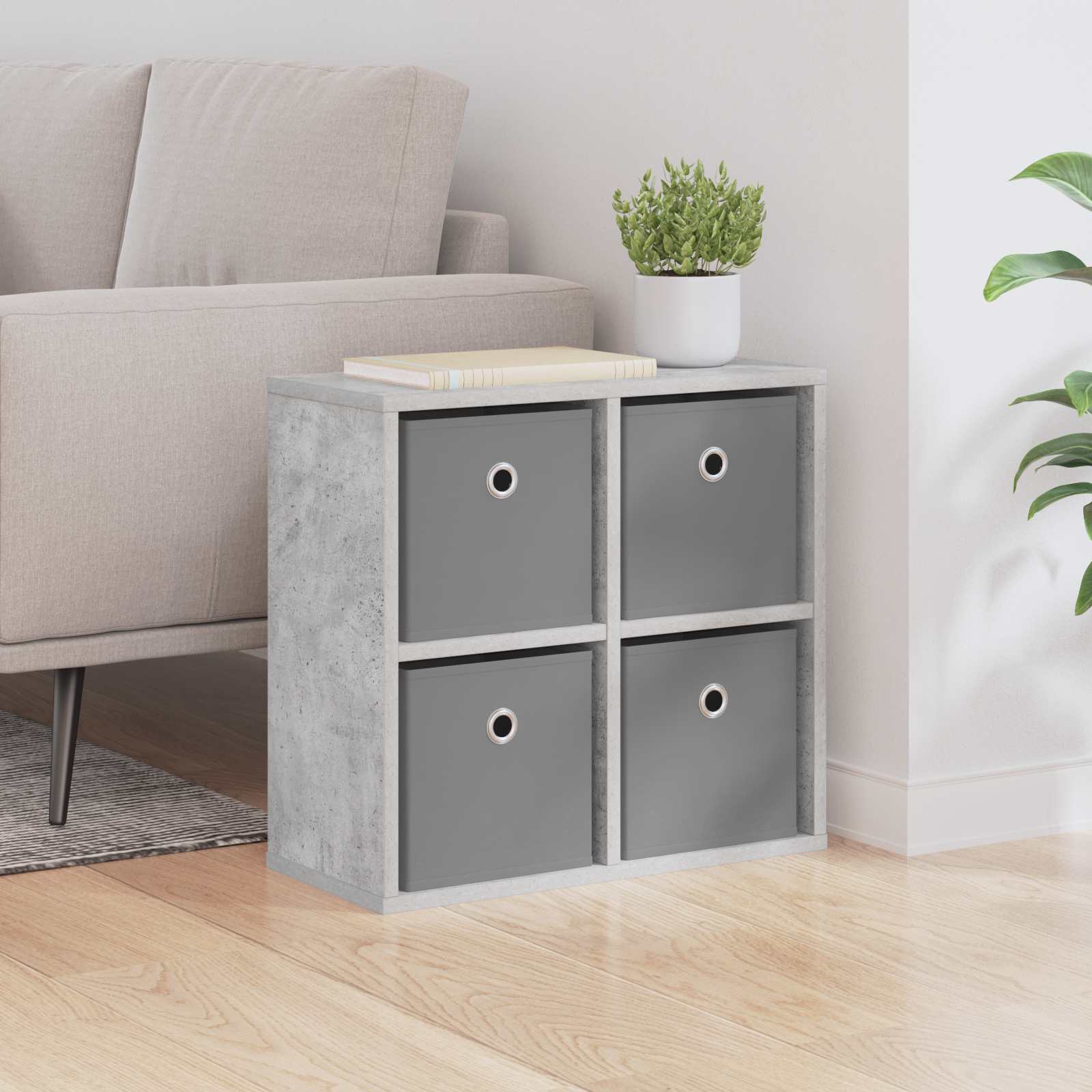 Sideboard Betongrau 49,5 x 22 x 47 cm