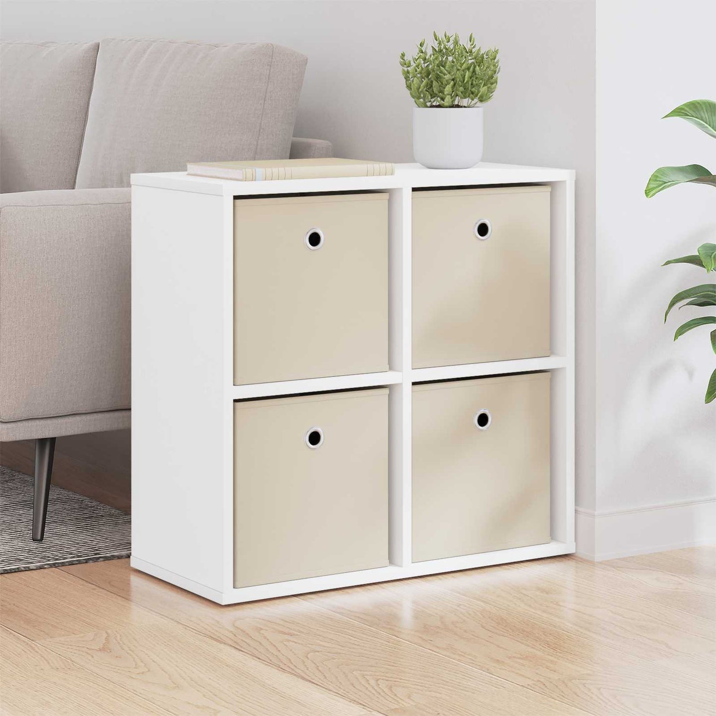 Sideboard Weiß 59,5 x 27 x 57 cm
