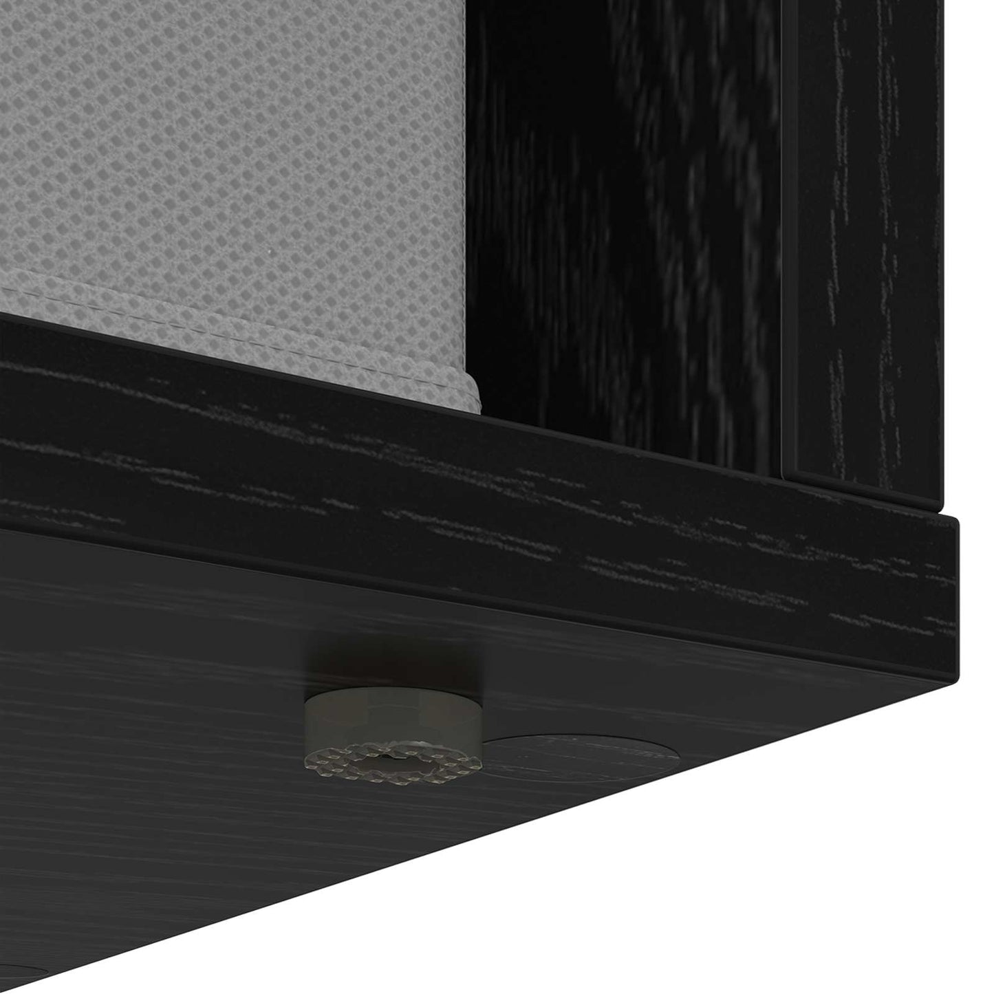 Sideboard Schwarz Eichen-Optik 59,5 x 27 x 57 cm
