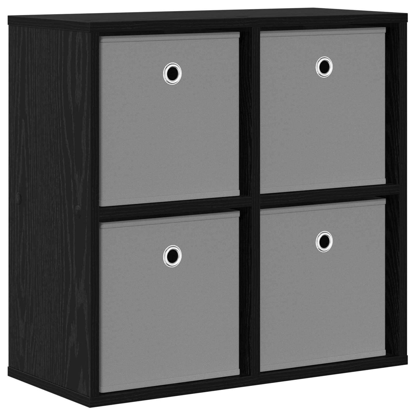 Sideboard Schwarz Eichen-Optik 59,5 x 27 x 57 cm