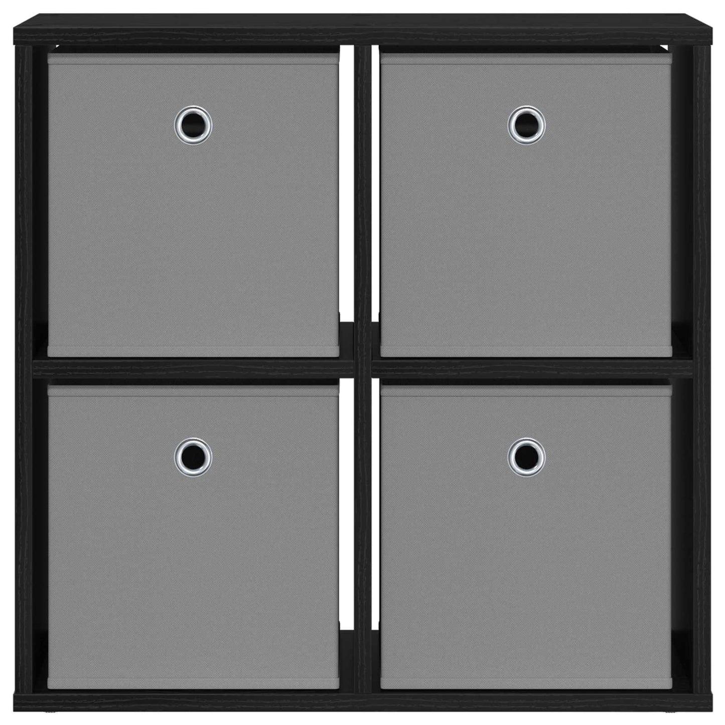 Sideboard Schwarz Eichen-Optik 59,5 x 27 x 57 cm