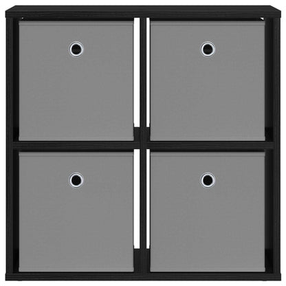 Sideboard Schwarz Eichen-Optik 59,5 x 27 x 57 cm