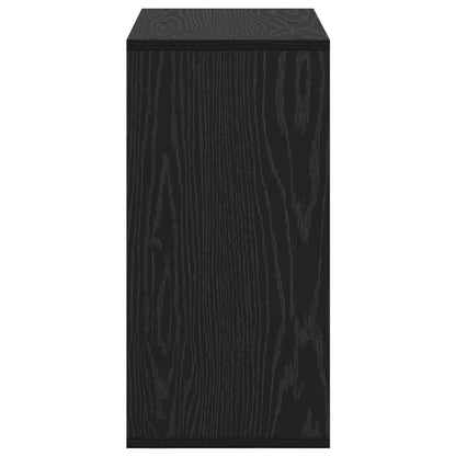 Sideboard Schwarz Eichen-Optik 59,5 x 27 x 57 cm