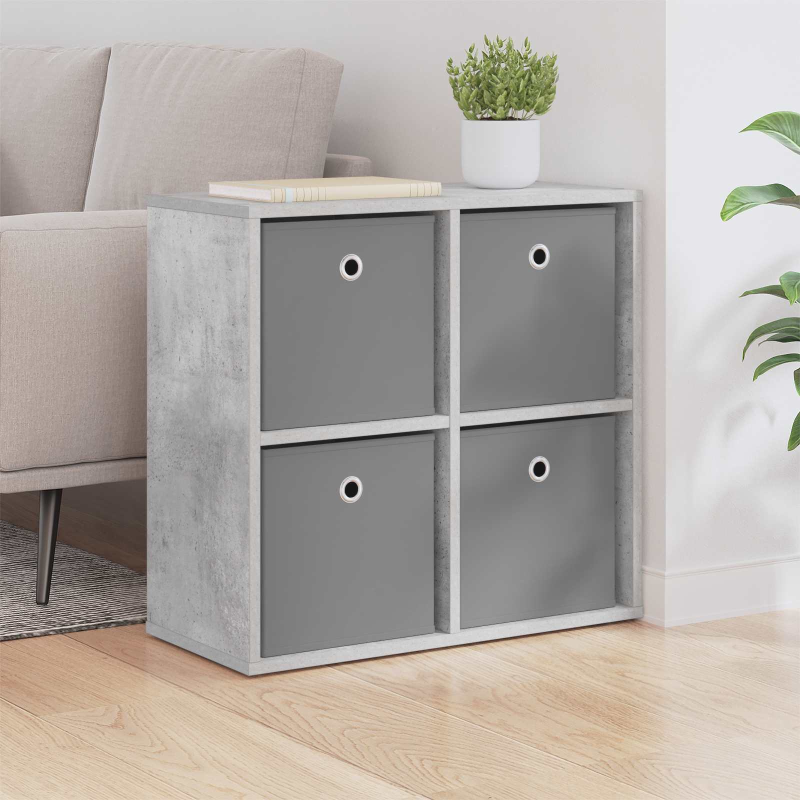 Sideboard Betongrau 59,5 x 27 x 57 cm
