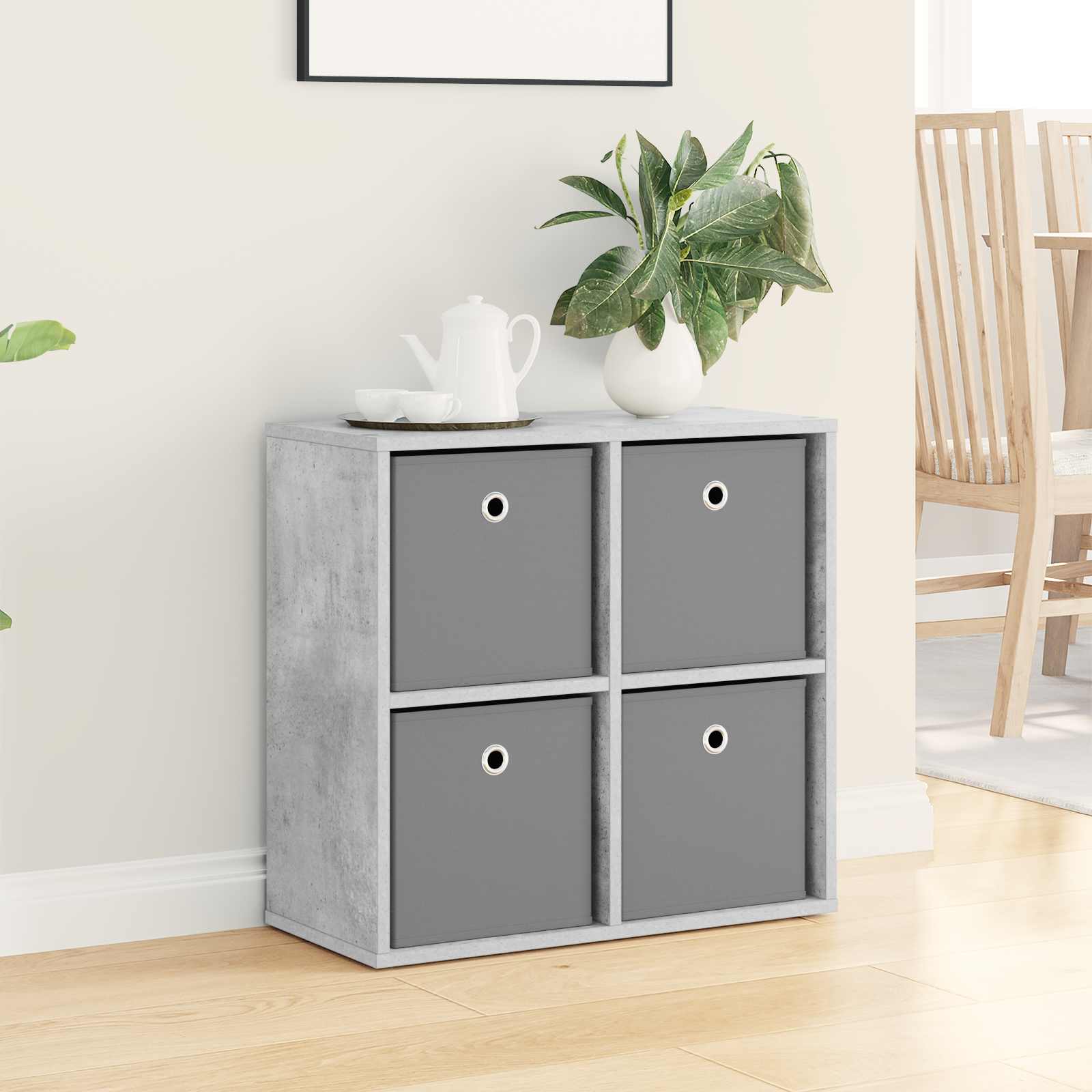 Sideboard Betongrau 59,5 x 27 x 57 cm