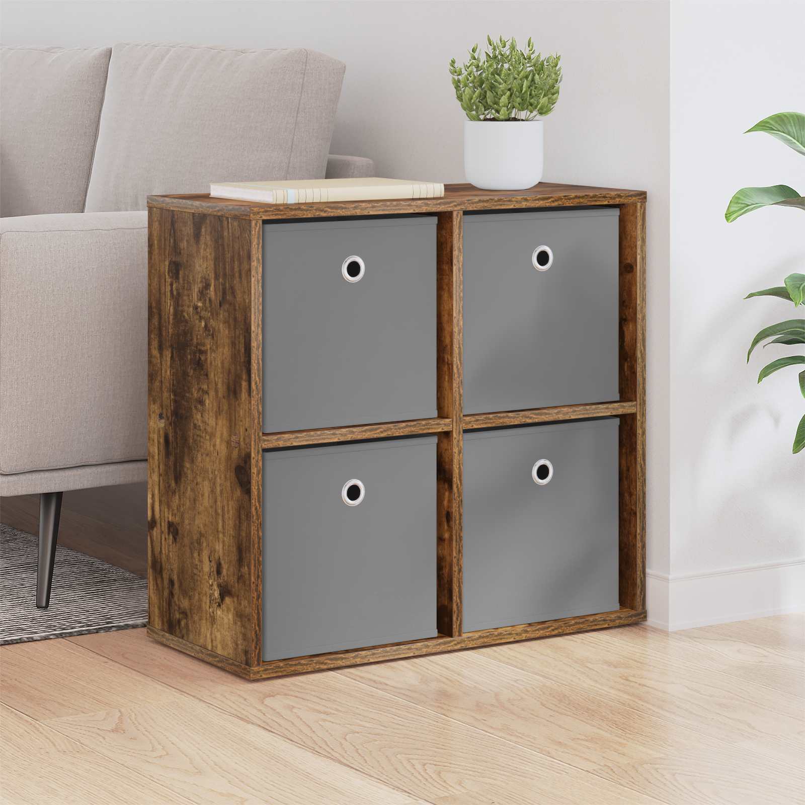 Sideboard Räuchereiche 59,5 x 27 x 57 cm