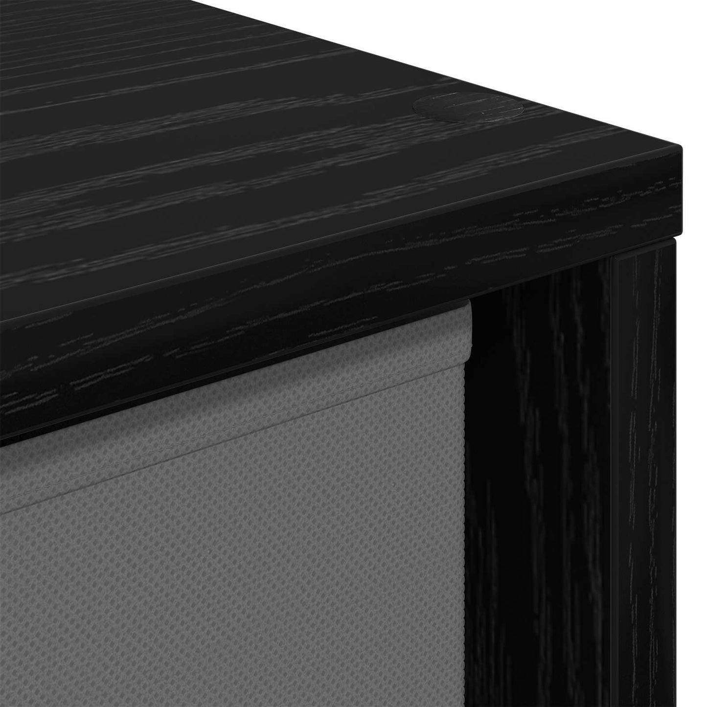 Sideboard Schwarz Eichen-Optik 68,5 x 32 x 67 cm