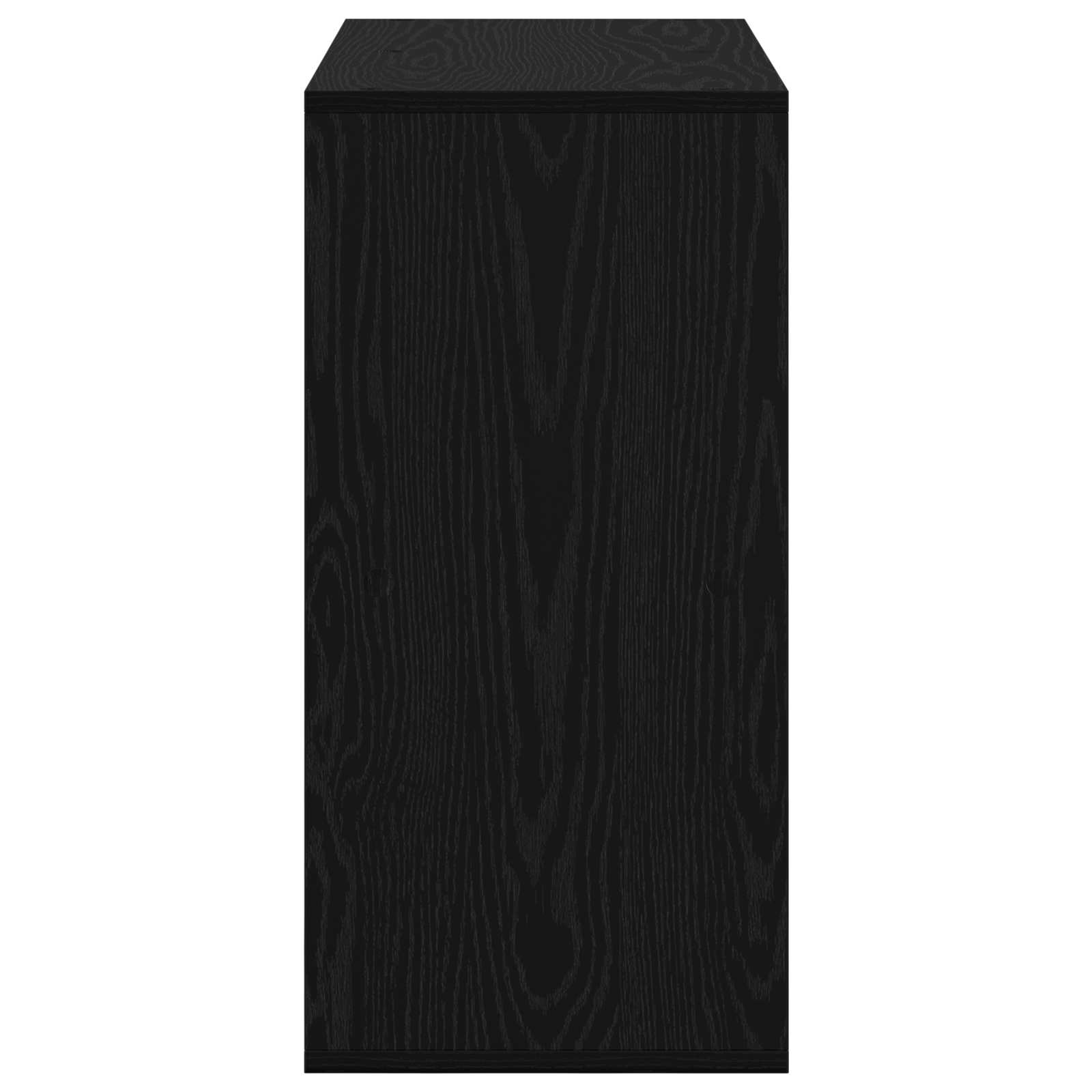 Sideboard Schwarz Eichen-Optik 68,5 x 32 x 67 cm