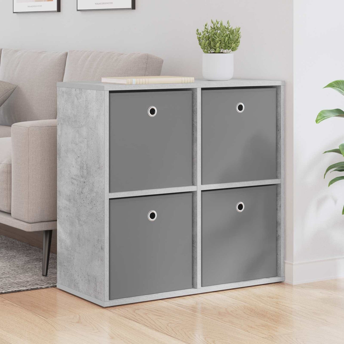 Sideboard Betongrau 68,5 x 32 x 67 cm