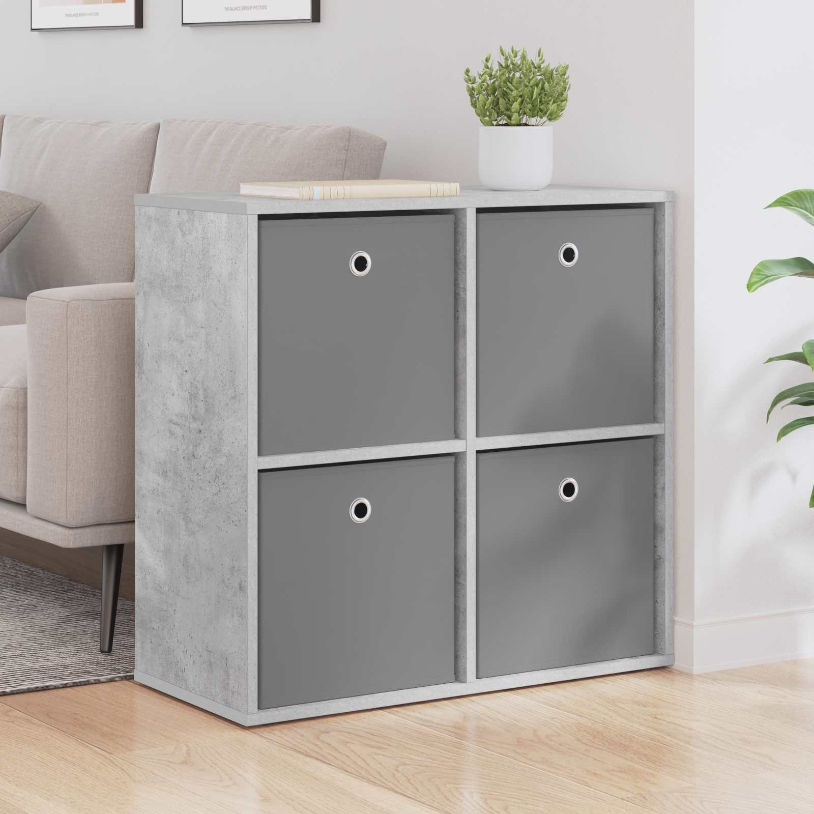 Sideboard Betongrau 68,5 x 32 x 67 cm