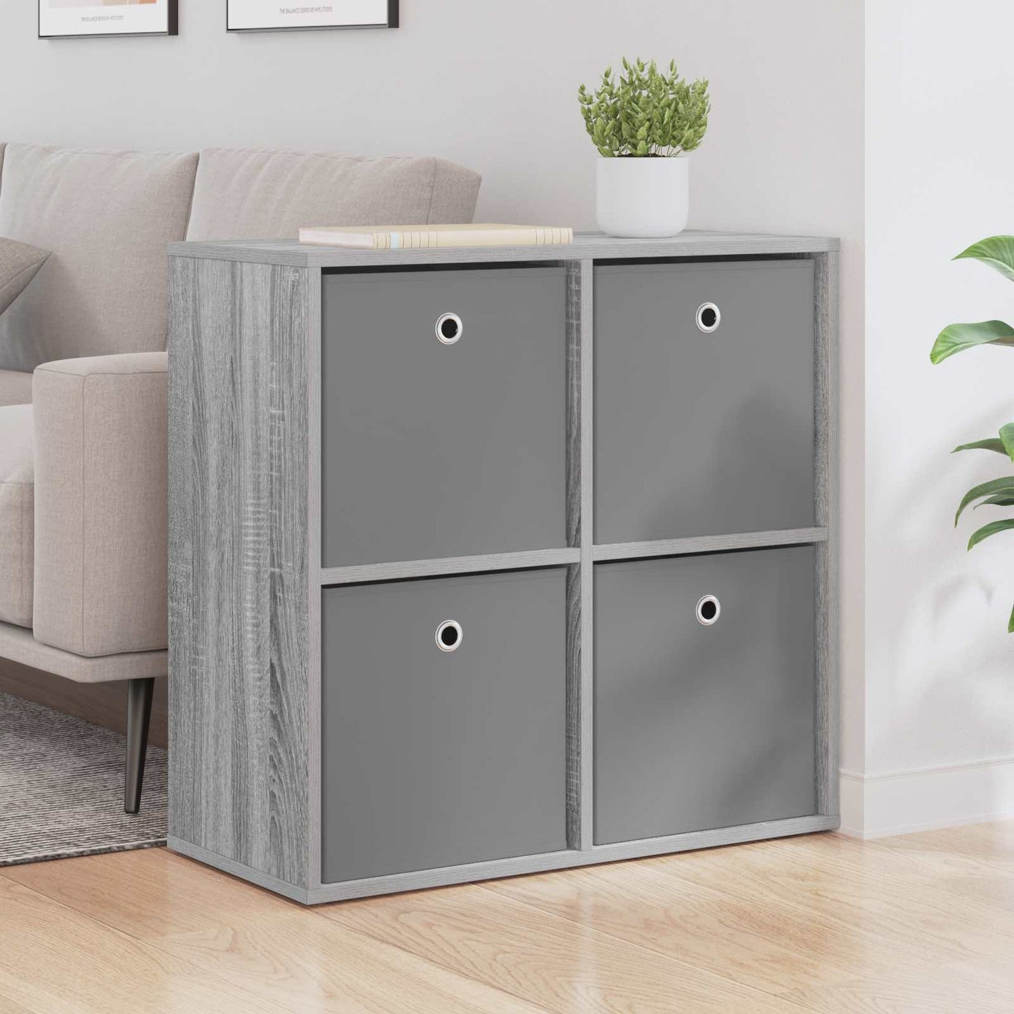 Sideboard Sonoma-Grau 68,5 x 32 x 67 cm