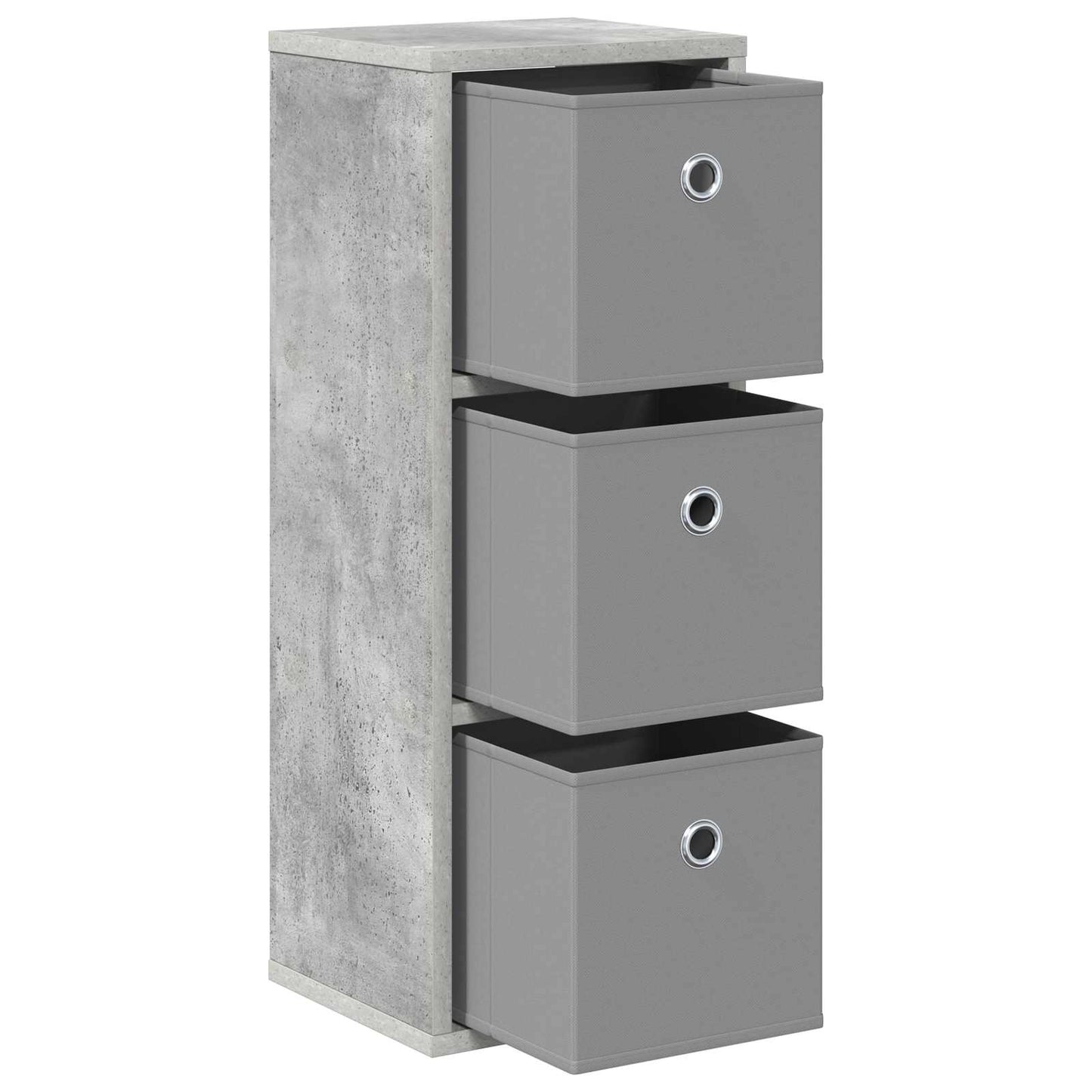 Sideboard mit Schubladen Beton Grau 25,5 x 22 x 69,5 cm