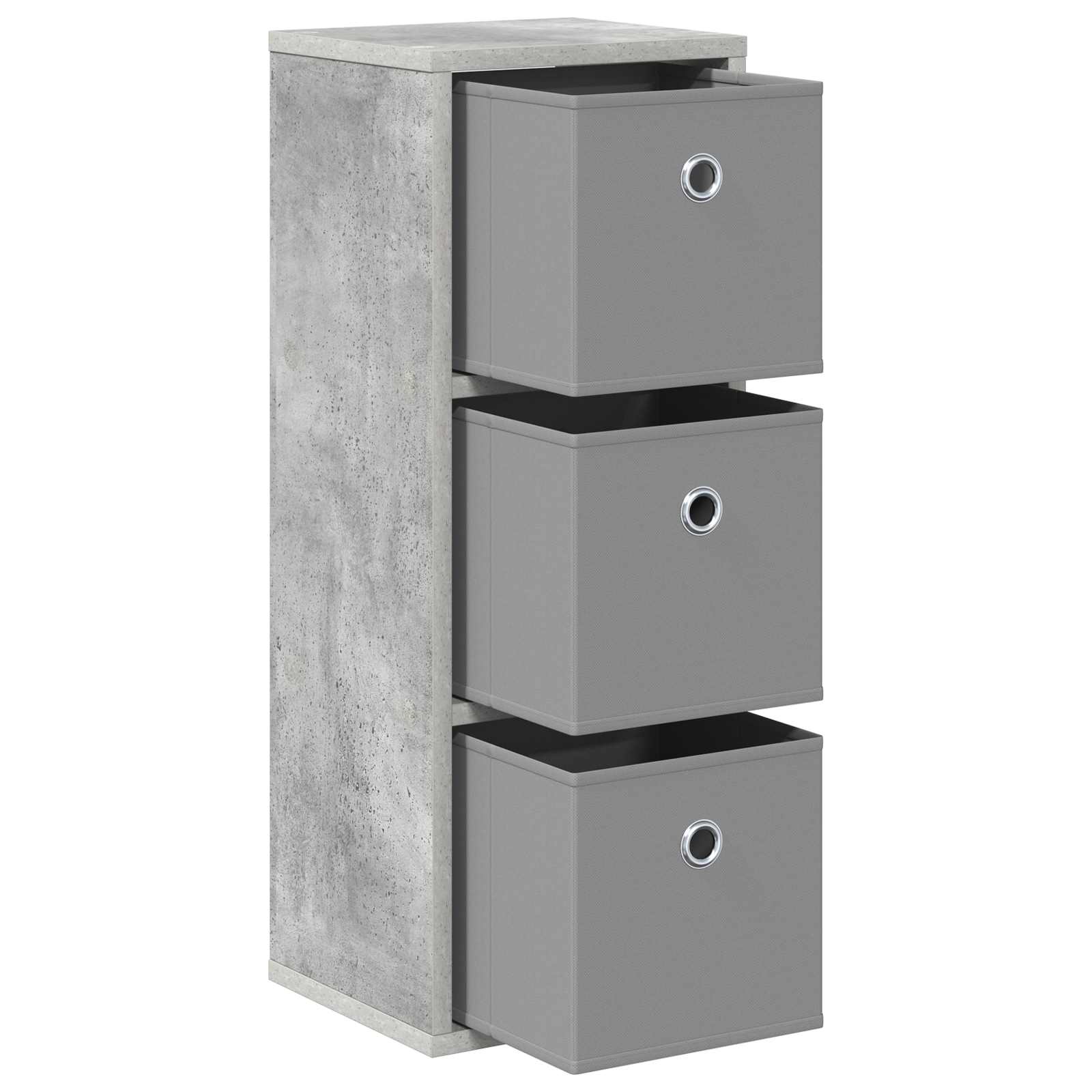Sideboard mit Schubladen Beton Grau 25,5 x 22 x 69,5 cm
