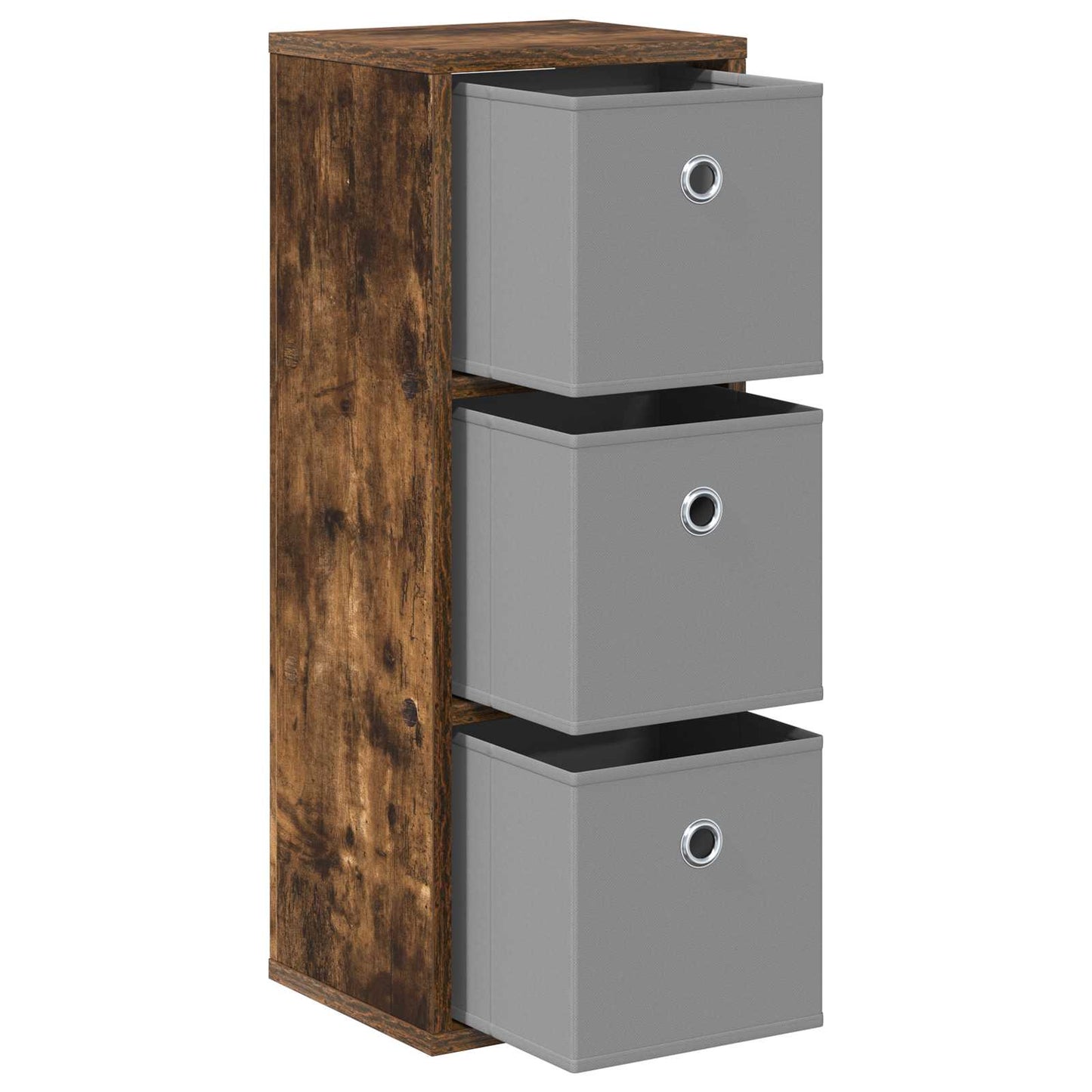 Sideboard mit Schubladen Geräucherte Eiche 25,5 x 22 x 69,5 cm