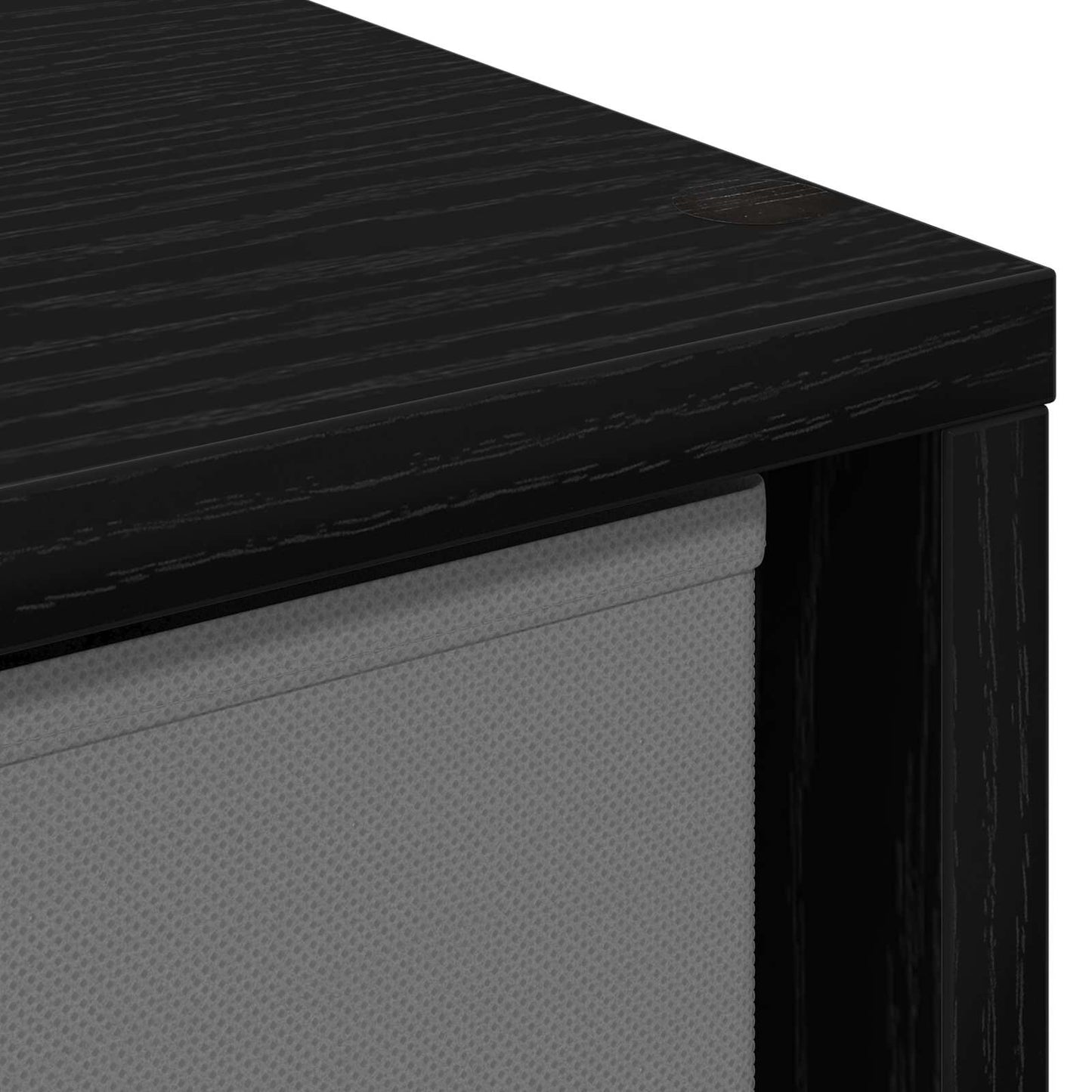 Sideboard Schwarz Eichen-Optik 30,5 x 27 x 84,5 cm