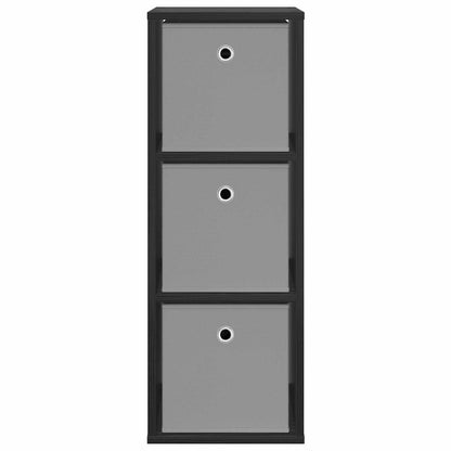 Sideboard Schwarz Eichen-Optik 30,5 x 27 x 84,5 cm