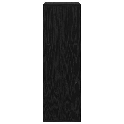 Sideboard Schwarz Eichen-Optik 30,5 x 27 x 84,5 cm