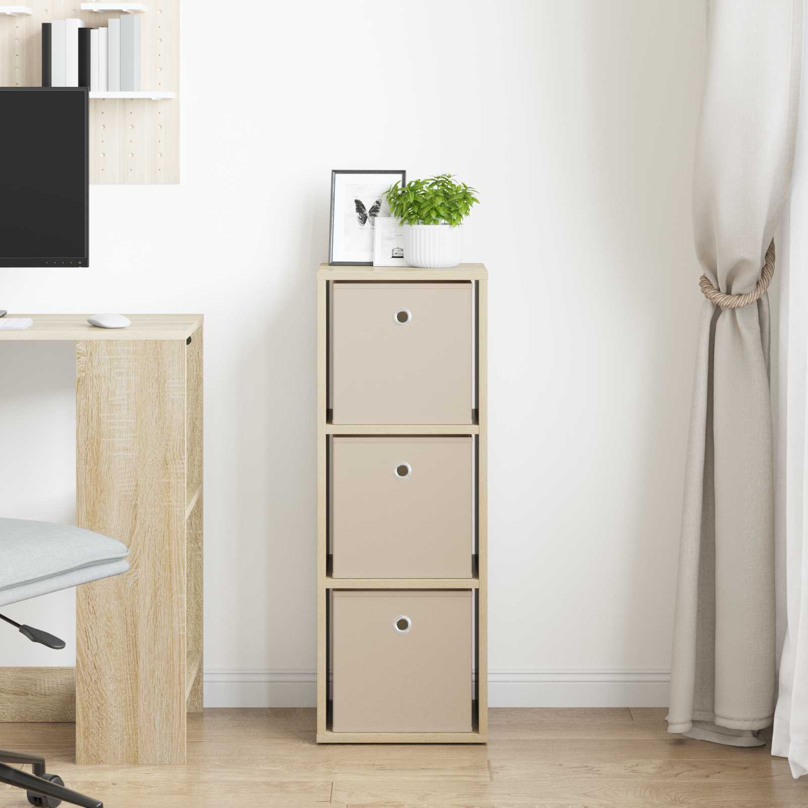 Sideboard mit Schubladen Sonoma-Eiche 30,5 x 27 x 84,5 cm