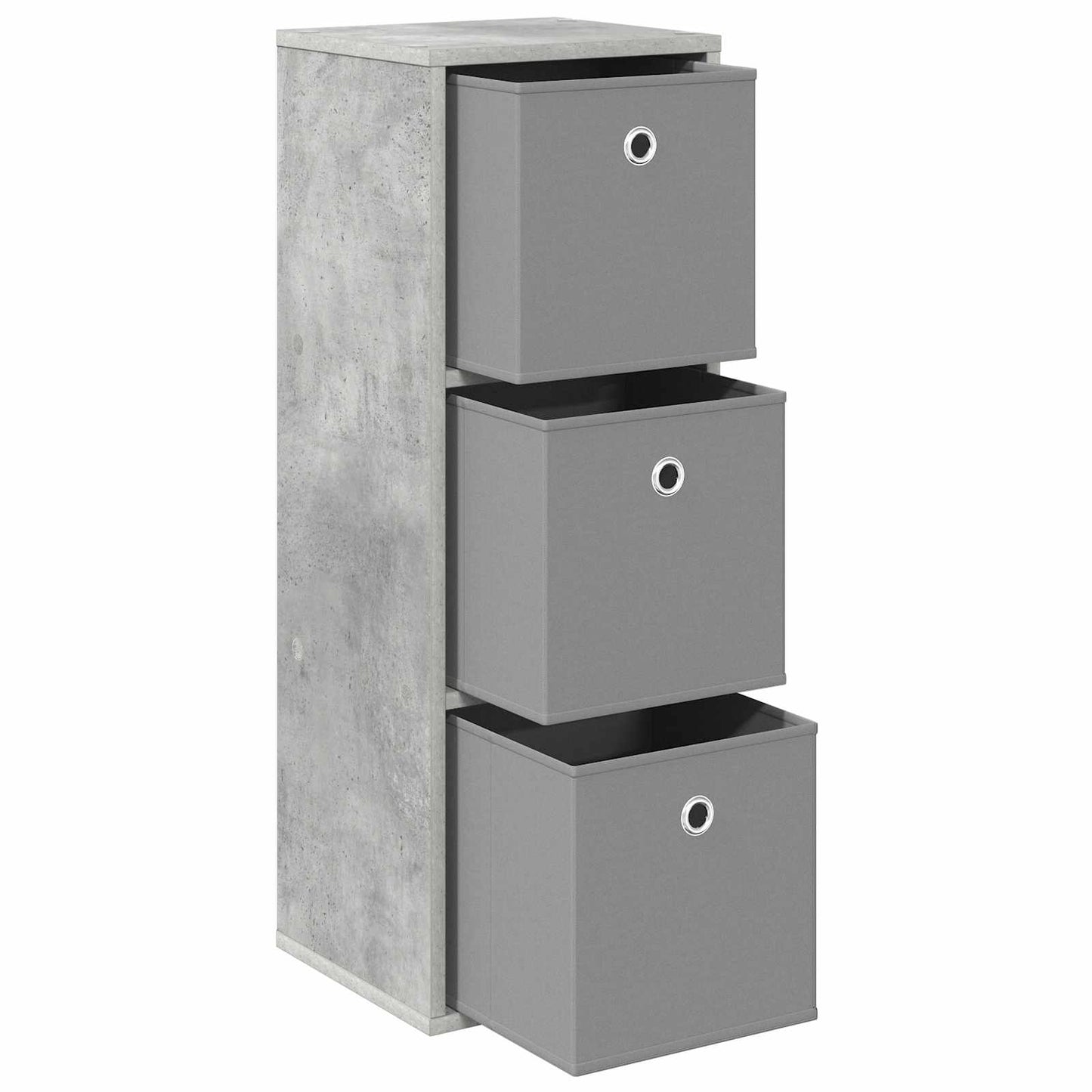 Sideboard mit Schubladen Beton Grau 30,5 x 27 x 84,5 cm