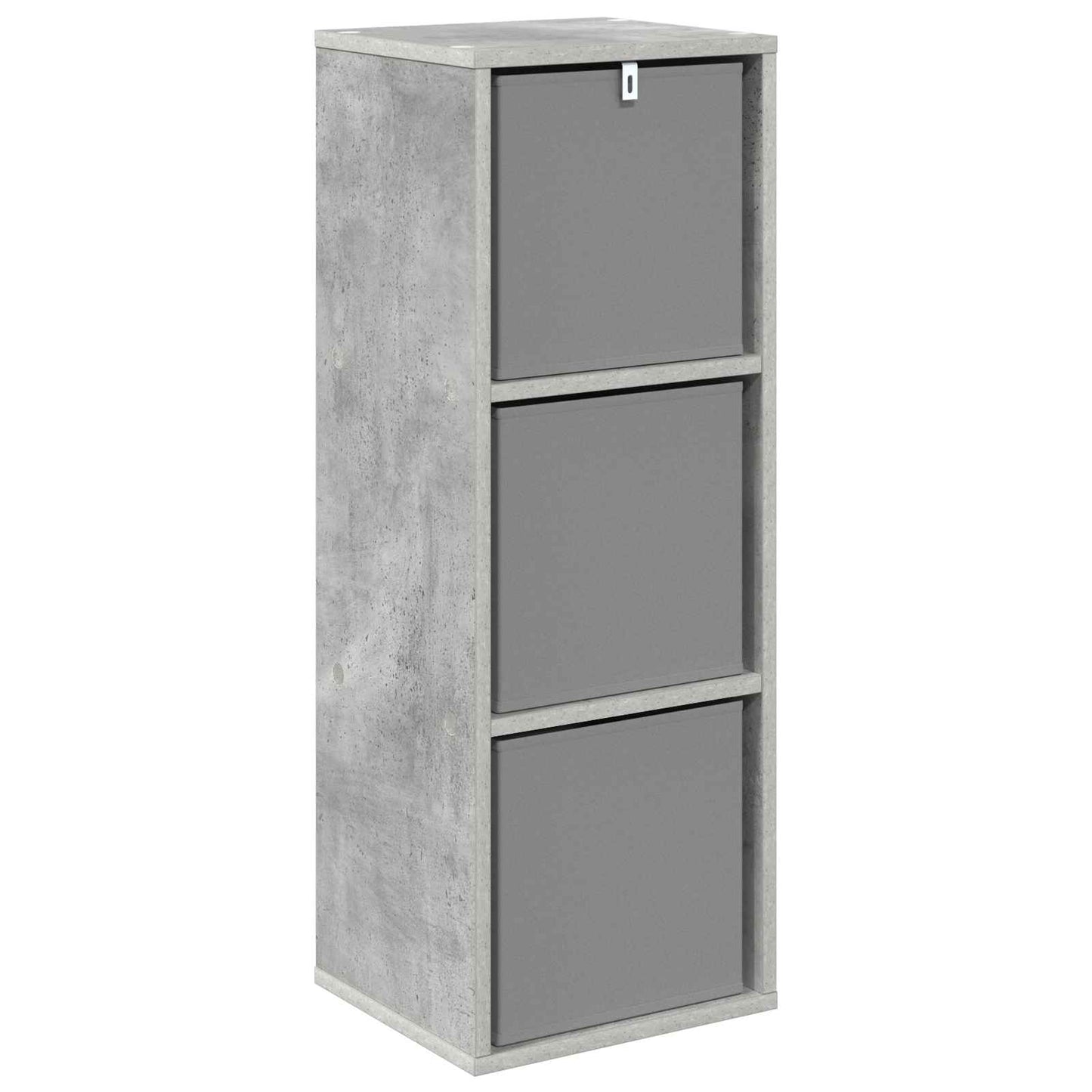 Sideboard mit Schubladen Beton Grau 30,5 x 27 x 84,5 cm