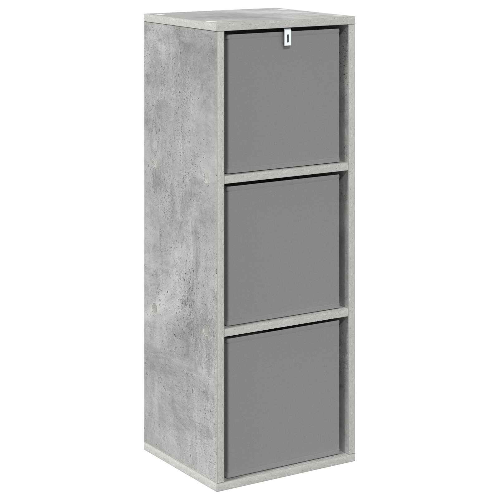 Sideboard mit Schubladen Beton Grau 30,5 x 27 x 84,5 cm
