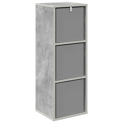 Sideboard mit Schubladen Beton Grau 30,5 x 27 x 84,5 cm