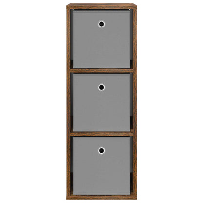 Sideboard mit Schubladen Geräucherte Eiche 30,5 x 27 x 84,5 cm