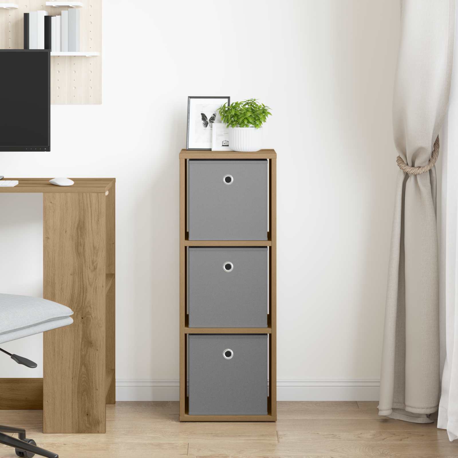 Sideboard Artisan-Eiche 30,5 x 27 x 84,5 cm