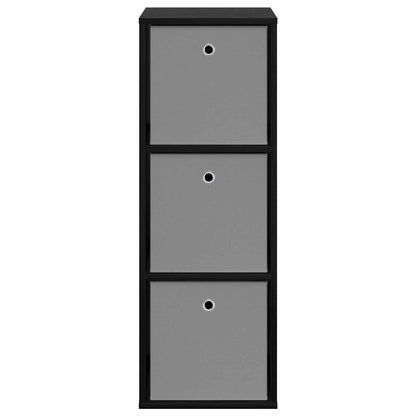 Sideboard mit Schubladen Schwarz Eichen-Optik 35 x 32 x 99,5 cm