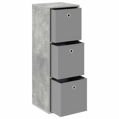 Sideboard mit Schubladen Beton Grau 35 x 32 x 99,5 cm