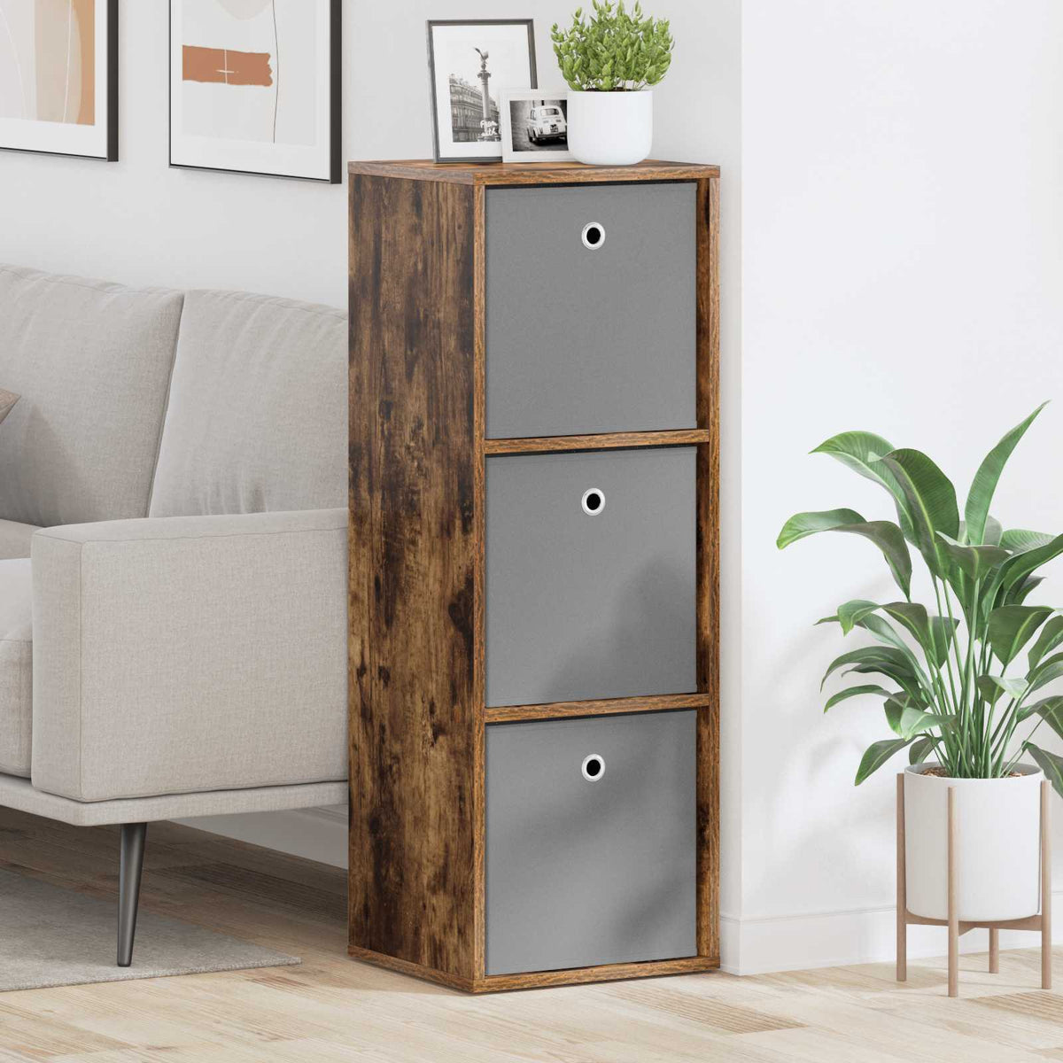 Sideboard Räuchereiche 35 x 32 x 99,5 cm