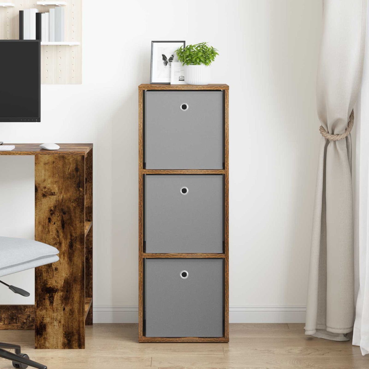 Sideboard Räuchereiche 35 x 32 x 99,5 cm