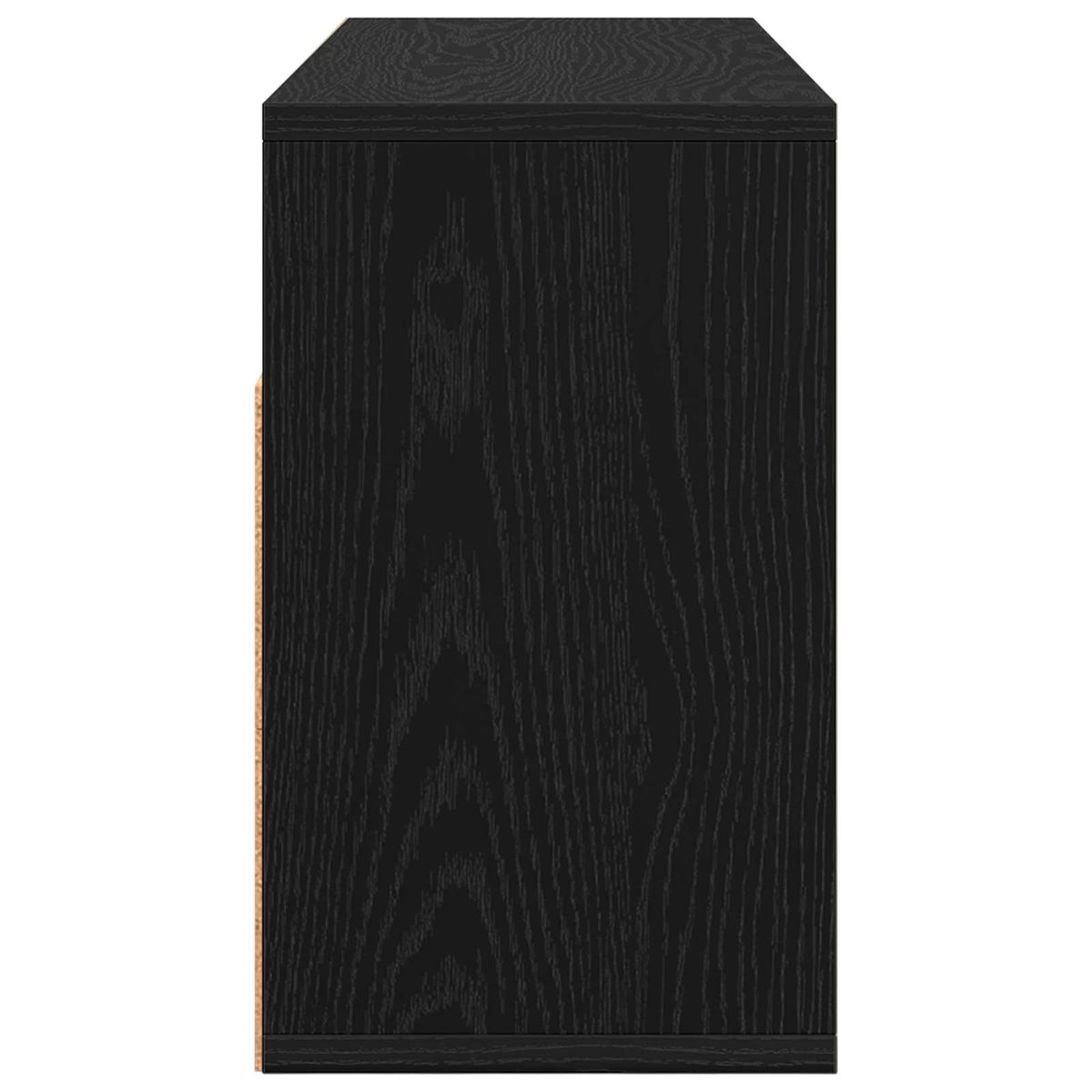 Lowboard mit Schubladen Schwarz Eichen-Optik 72 x 22,5 x 38 cm
