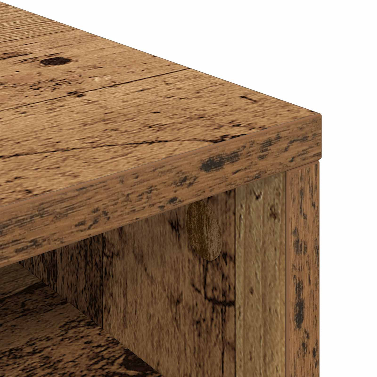 Lowboard mit Schubladen Altholz 72 x 22,5 x 38 cm