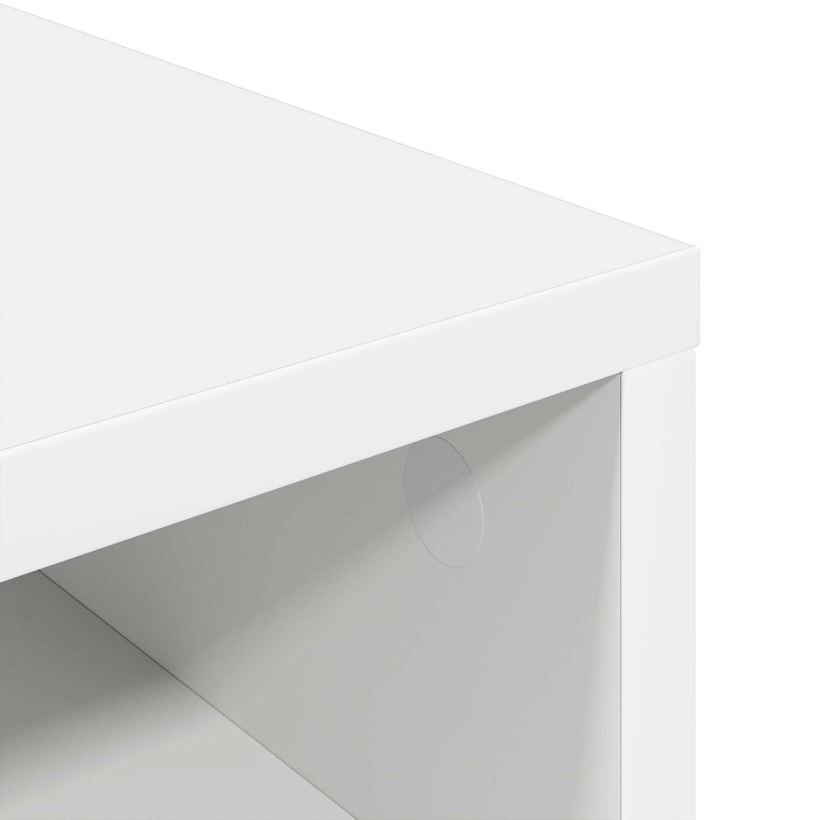 Lowboard mit Schubladen Weiß 87 x 27,5 x 43 cm