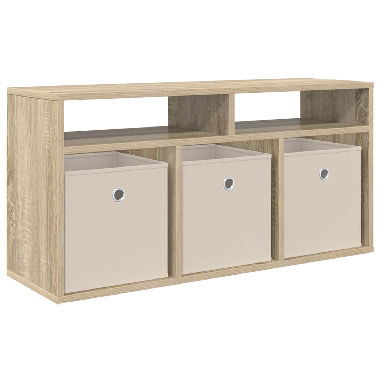 Lowboard mit Schubladen Sonoma-Eiche 87 x 27,5 x 43 cm