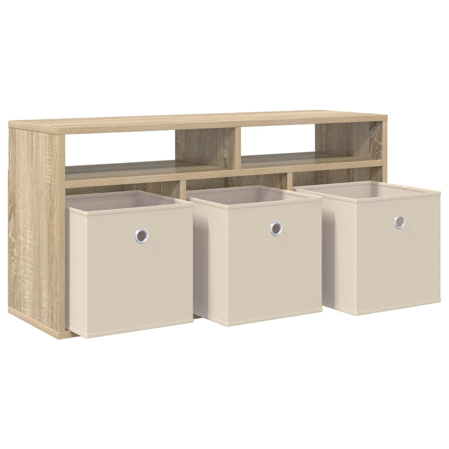 Lowboard mit Schubladen Sonoma-Eiche 87 x 27,5 x 43 cm